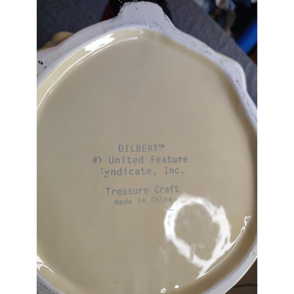 Dilbert Cookie Jar Collectible Antique Glass - Picture 6 of 6